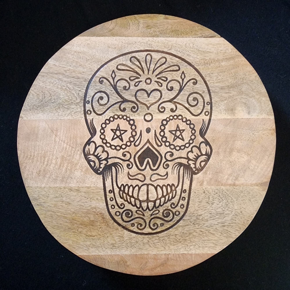Large Sugar Skull Lazy Susan 13.5"